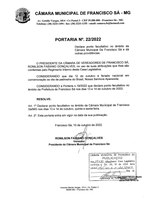 Portaria nº 022/2022